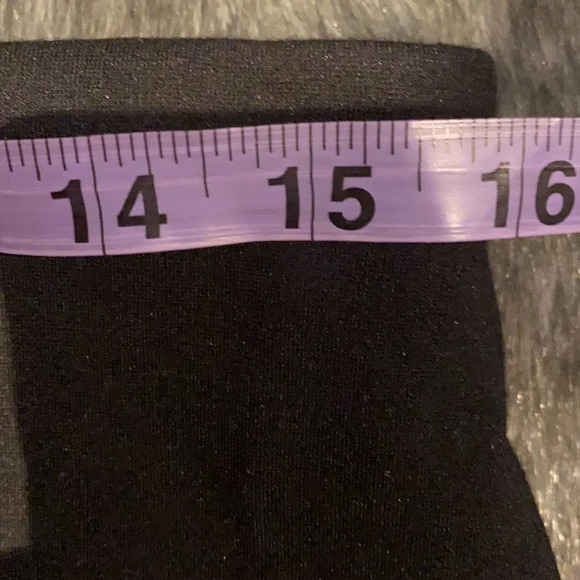 Philosophy black high waisted gold tone zipper detail midi skirt Sz 8 - Picture 7 of 10